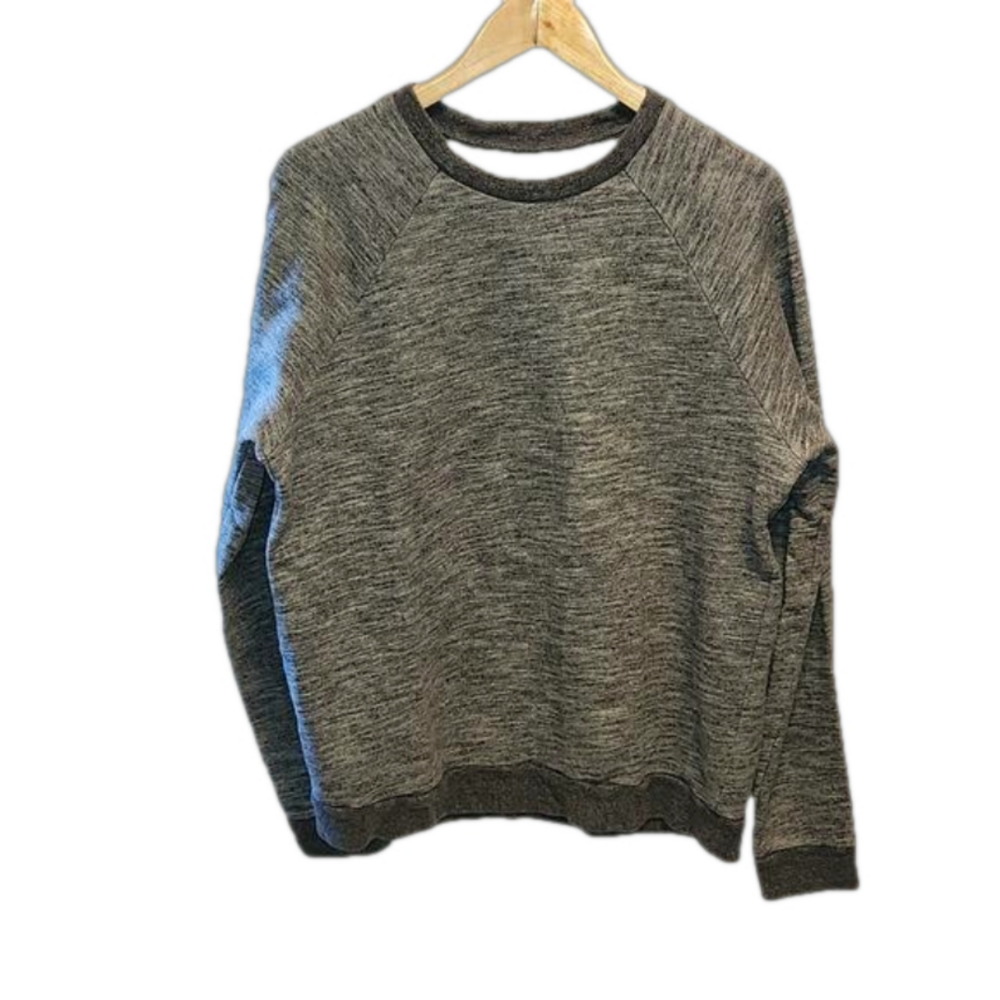 Everlane Heather gray cotton long sleeve sweatshirt sweater sz L